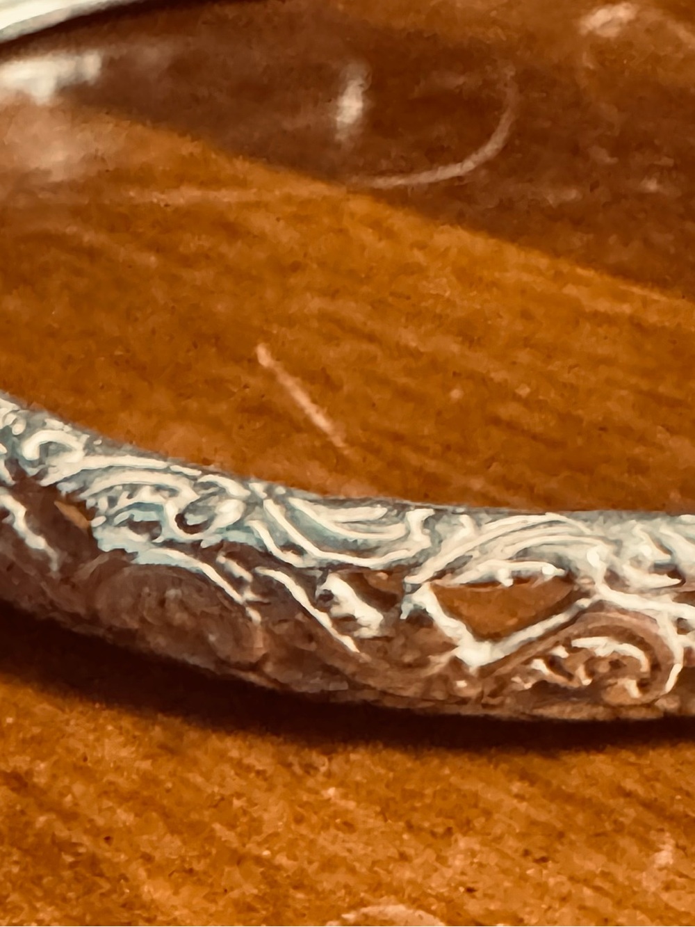 Vtg sterling silver .925 Cuff Bracelet by Southwestern artisan Carolyn Pollack - Picture 4 of 5